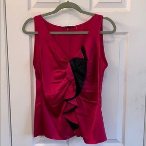 Elie Tahari pink and black top